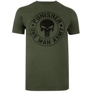 The Punisher Mens One Man Army T-Shirt / Military Green